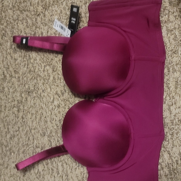 torrid Other - TORRID CURVE COLLECTION LONGLINE PUSH-UP STRAPLESS BRA:PINK/PURPLE: NWT: SZ 40B